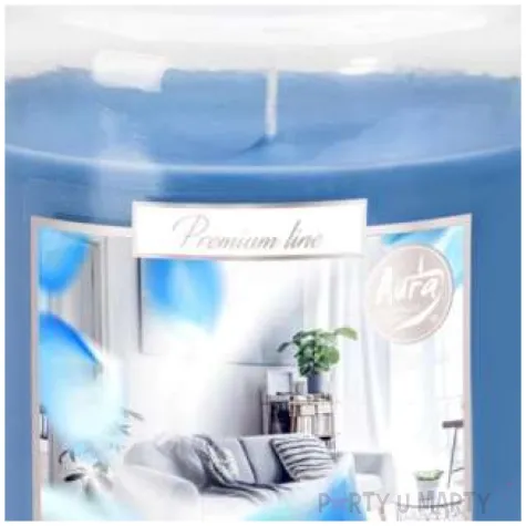 swieca zapachowa w szkle sloik xl antytabak aura 100 h 14 cm