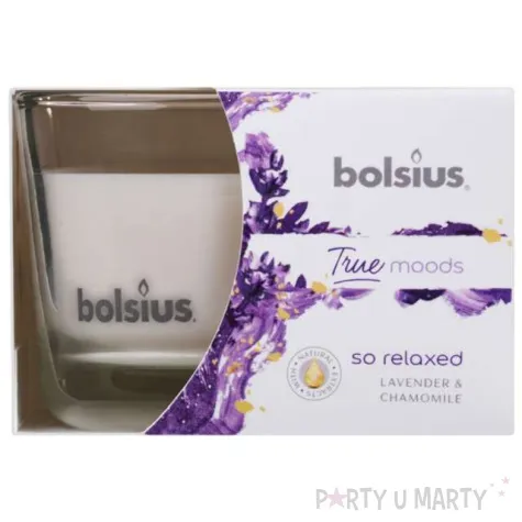 swieca zapachowa w szkle t m lawenda i rumianek bolsius 63 90 mm