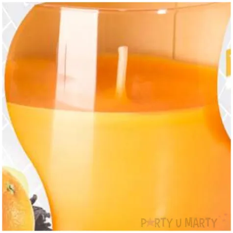 swieca zapachowa w szkle wanilia z pomarancza bispol 7 cm