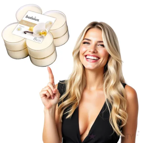 swieca zapachowa wanilia bolsius 8h 8 szt