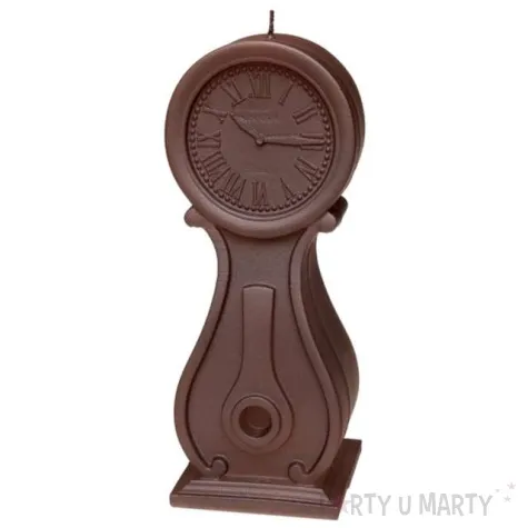 swieca zegar vintage xxl kamienny braz candellana