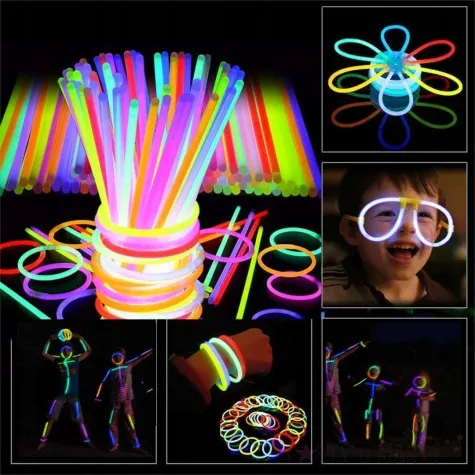 swiecace bransoletki glow fluorescencyjne partypal 20 cm 50 szt