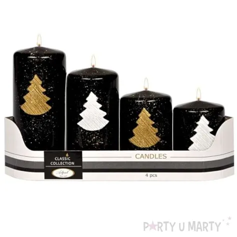 swiece pienkowe choinki czarne adpal 70 120 mm 4 szt