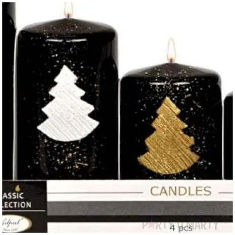swiece pienkowe choinki czarne adpal 70 120 mm 4 szt