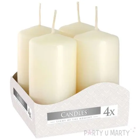 swiece pienkowe wotywna ecru bispol 80 38 mm 4 szt