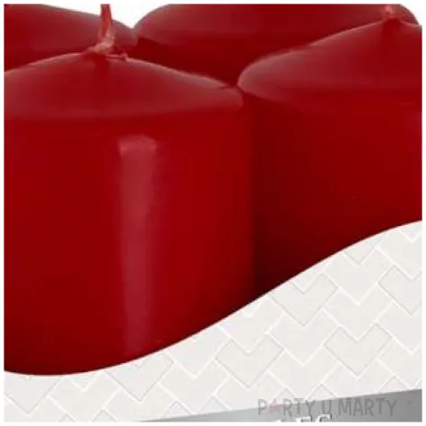 swiece pienkowe wotywne bordowe bispol 60 38 mm 4 szt