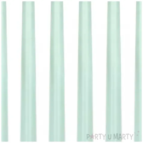 swiece stozkowe classic pastel szalwiowy partydeco 24 cm 10 szt