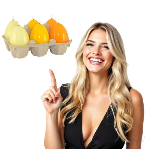 swiece wielkanocne jajko mix lakierowany zolte adpal 60 45 mm