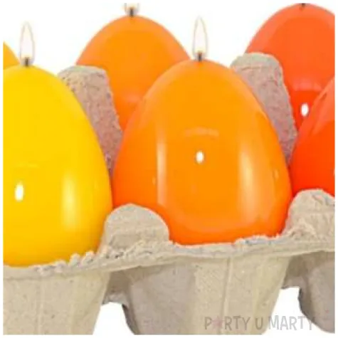 swiece wielkanocne jajko mix lakierowany zolto pomaranczowy adpal 60 45 mm