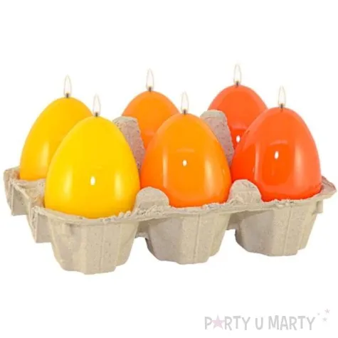 swiece wielkanocne jajko mix lakierowany zolto pomaranczowy adpal 60 45 mm