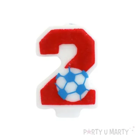 swieczka cyferka dla chlopcow nr 2 1 szt