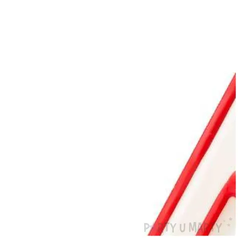 swieczka cyfra 4 partypal bialo czerwona 13 cm