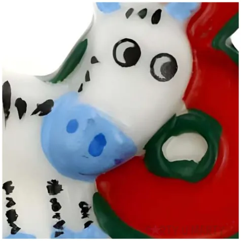 swieczka cyfra 6 zebra godan 5 cm