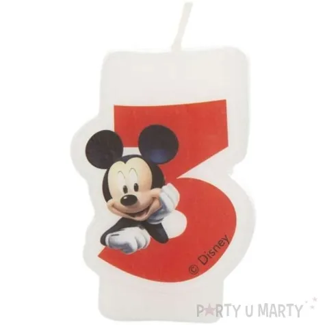 swieczka disney mickey 3 procos
