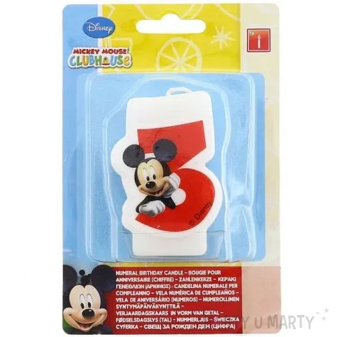 swieczka disney mickey 3 procos