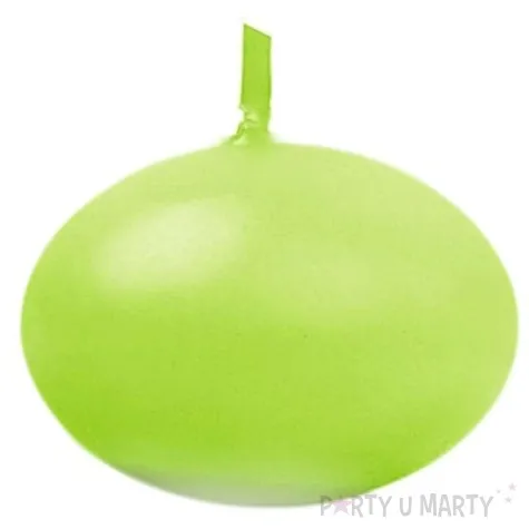 swieczka dysk plywajacy zielona jasna partydeco 40 mm 50 szt