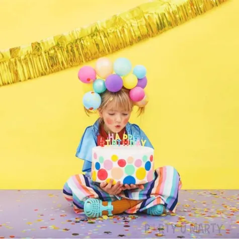 swieczka happy birthday kropki mix partydeco 2 5 cm 13 szt