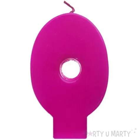 swieczka na tort 0 monte roz 6 5 cm partydeco rozowa