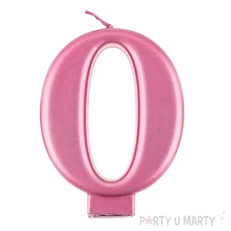 swieczka na tort 0 rozowa godan
