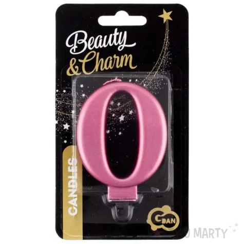 swieczka na tort 0 rozowa godan