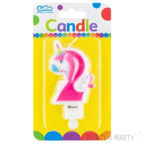 swieczka na tort 2 jednorozec godan