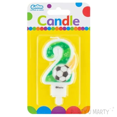 swieczka na tort 2 pilka godan