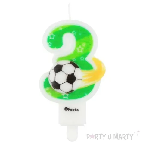 swieczka na tort 3 pilka godan