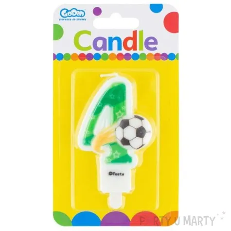 swieczka na tort 4 pilka godan