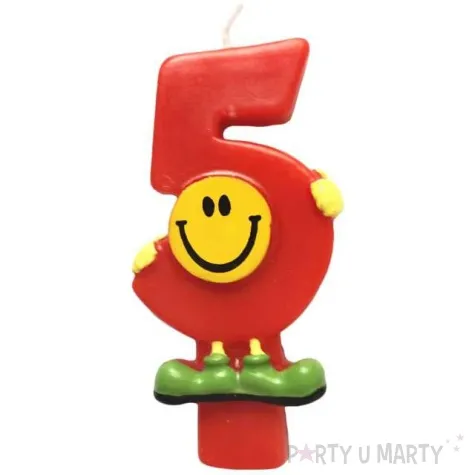 swieczka na tort 5 emotka arpex