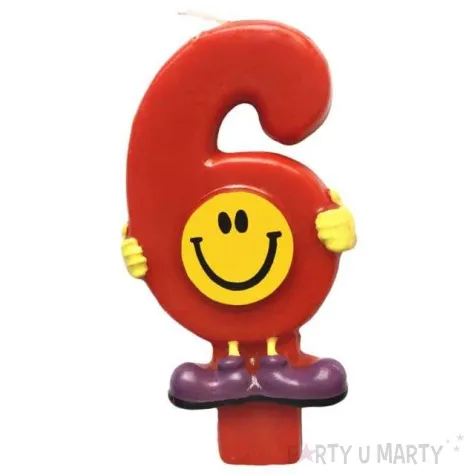 swieczka na tort 6 emotka arpex