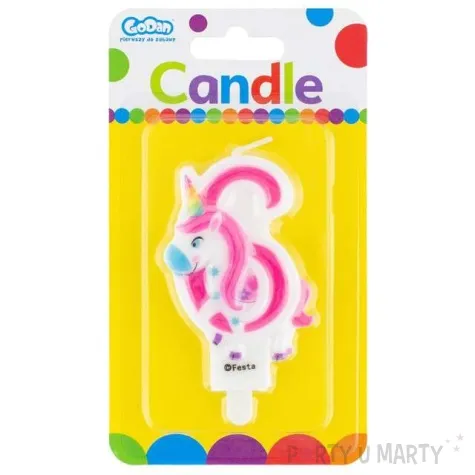 swieczka na tort 6 jednorozec godan