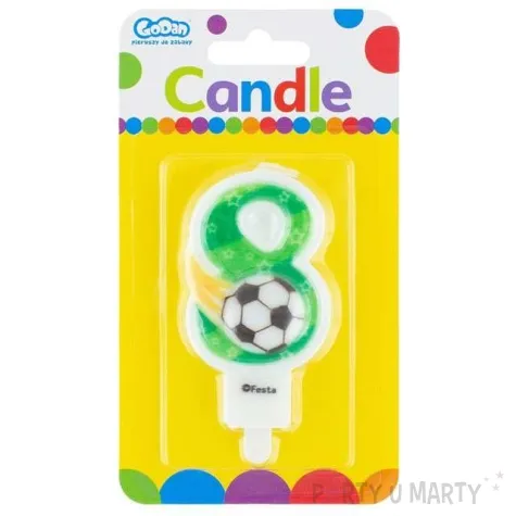 swieczka na tort 8 pilka godan