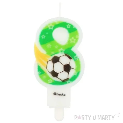 swieczka na tort 8 pilka godan