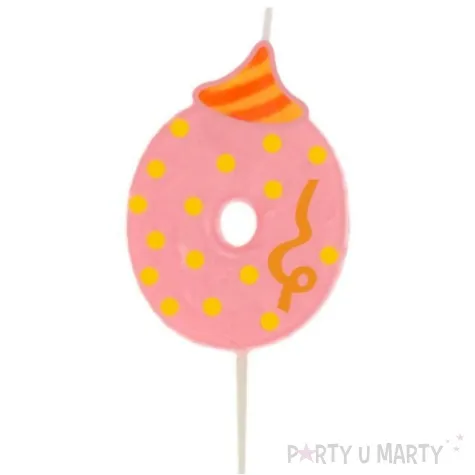 swieczka na tort cyfra 0 broadway ravi rozowa