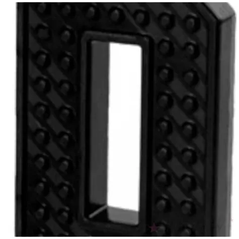 swieczka na tort cyfra 0 czarny partydeco 6 cm