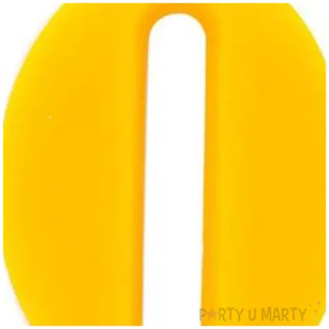 swieczka na tort cyfra 0 iskrzaca zolta givi 9 5 cm