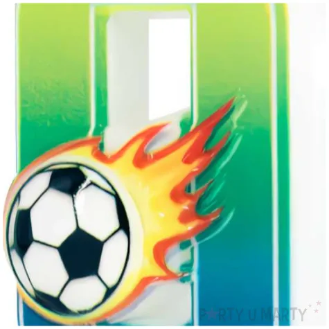 swieczka na tort cyfra 0 pilka nozna partypal 6 cm