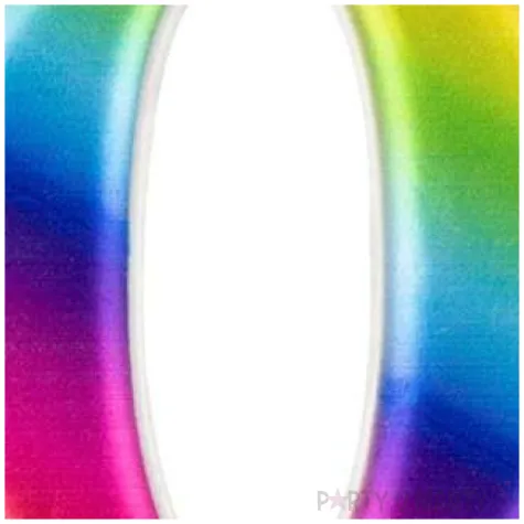 swieczka na tort cyfra 0 teczowa godan 8 cm