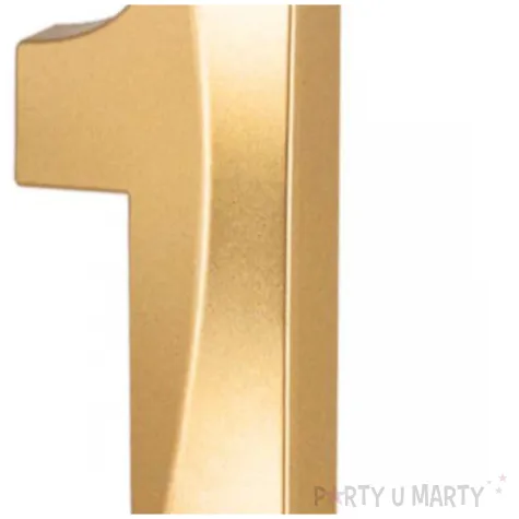 swieczka na tort cyfra 1 pryzmatyczna zloty partypal 6 5 cm