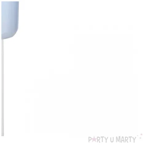 swieczka na tort cyfra 1 w koronie blekitna partydeco 9 5 cm