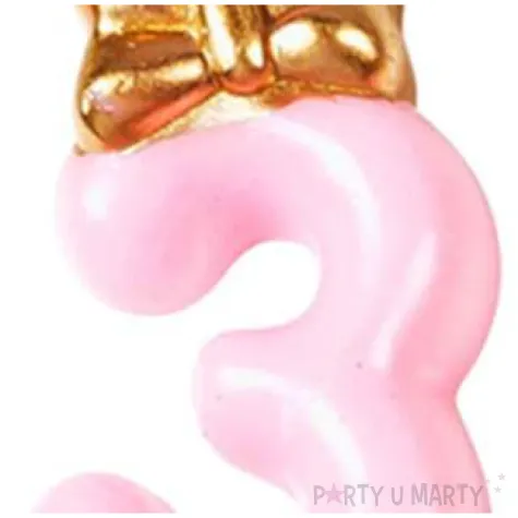 swieczka na tort cyfra 3 happy rozowa jasna jix 9 3 cm