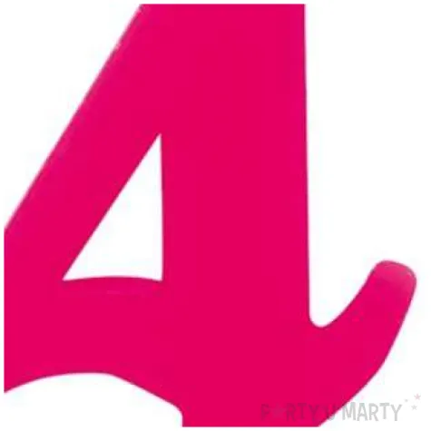 swieczka na tort cyfra 4 iskrzaca fuksja givi 9 5 cm