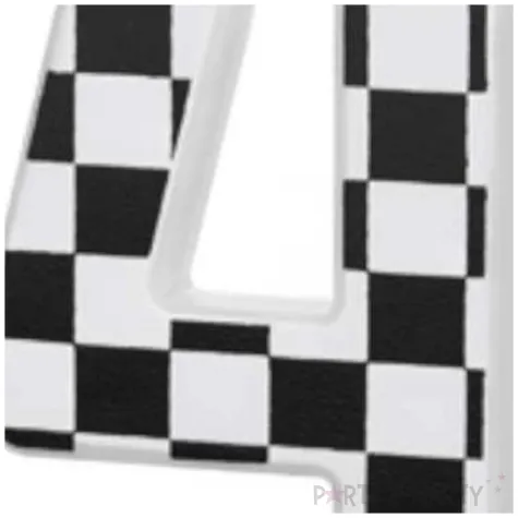 swieczka na tort cyfra 4 szachownica partydeco 5 5 cm