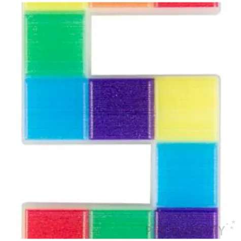 swieczka na tort cyfra 5 klocki mix arpex 7 cm
