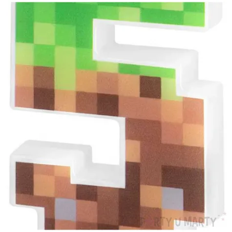 swieczka na tort cyfra 5 piksele partypal 15 cm