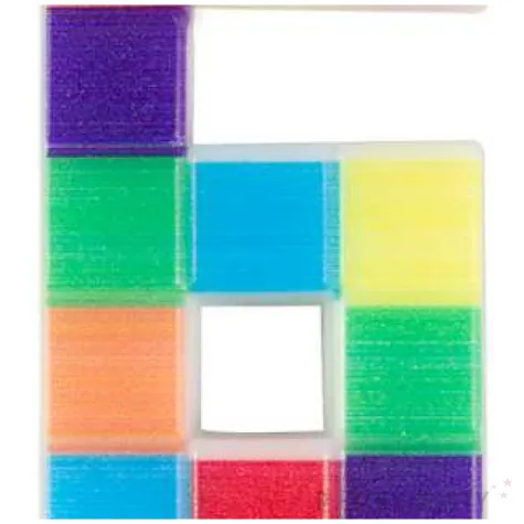 swieczka na tort cyfra 6 klocki mix arpex 7 cm