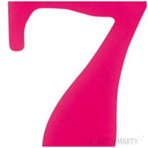 swieczka na tort cyfra 7 iskrzaca fuksja givi 9 5 cm