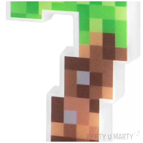 swieczka na tort cyfra 7 piksele partypal 15 cm