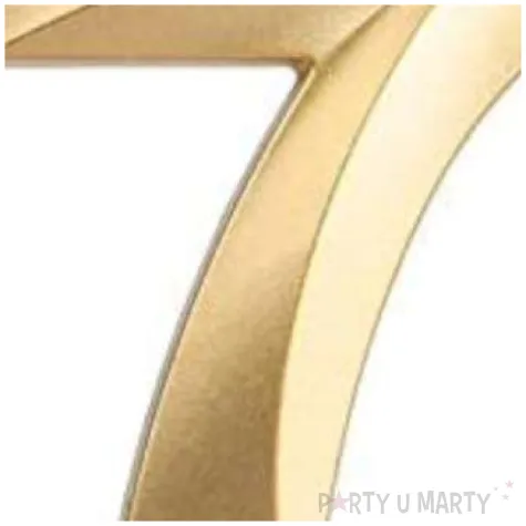 swieczka na tort cyfra 7 zlota jix 12 cm