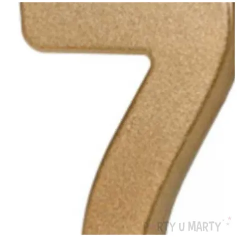 swieczka na tort cyfra 7 zloty partydeco 8 7 cm